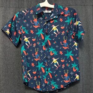 Kids Hawaiian Santa shirt